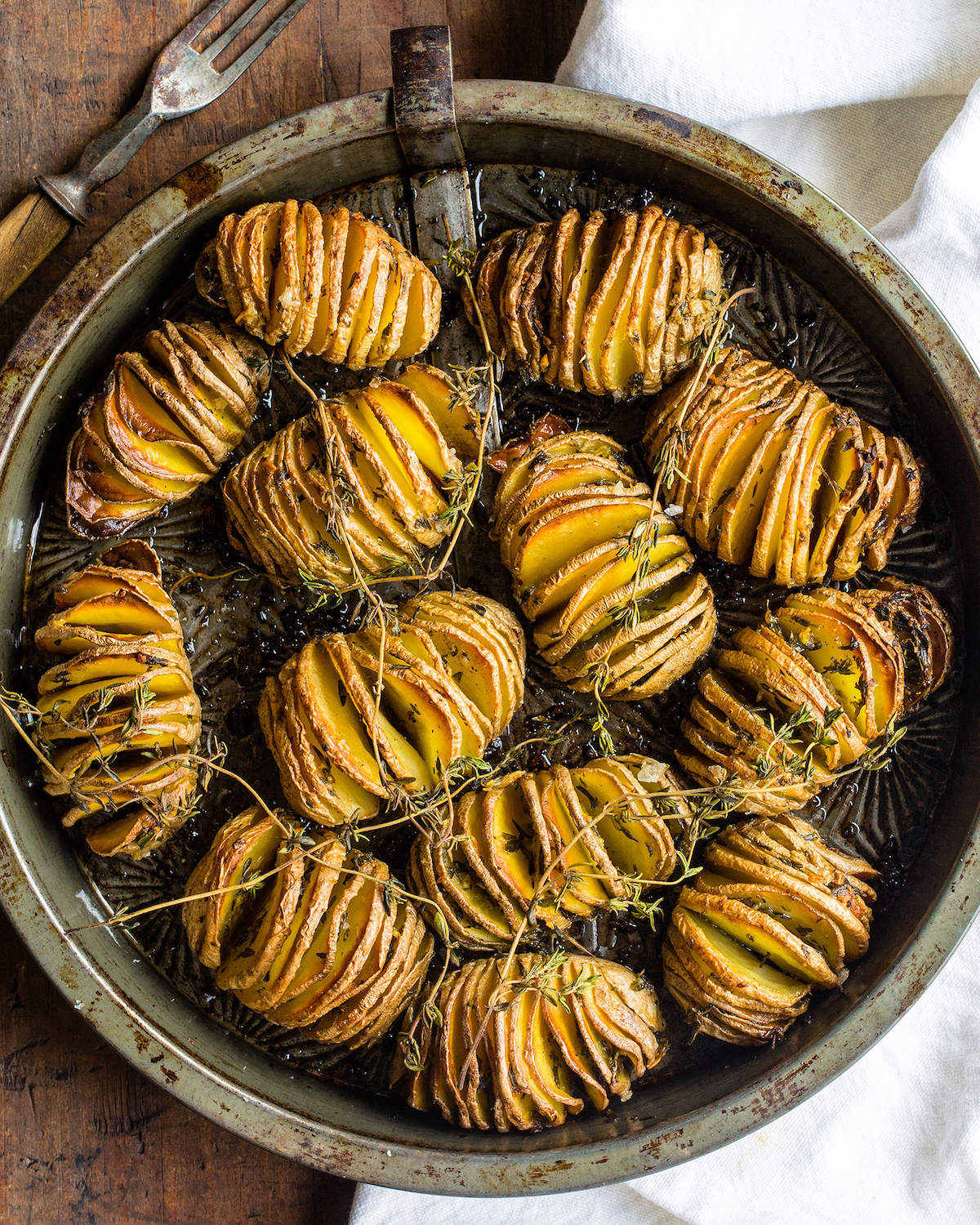 Grilled Hasselback Potatoes