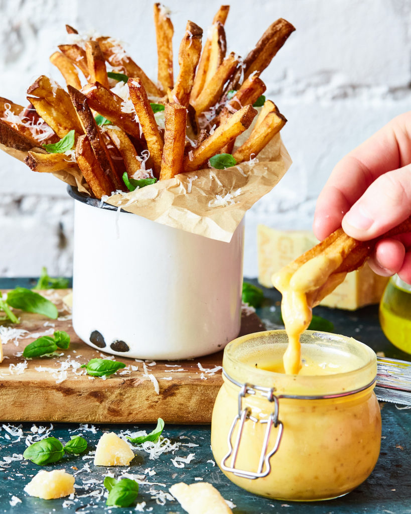 Truffle Sweet Potato Fries with Parmesan - Tao of Spice