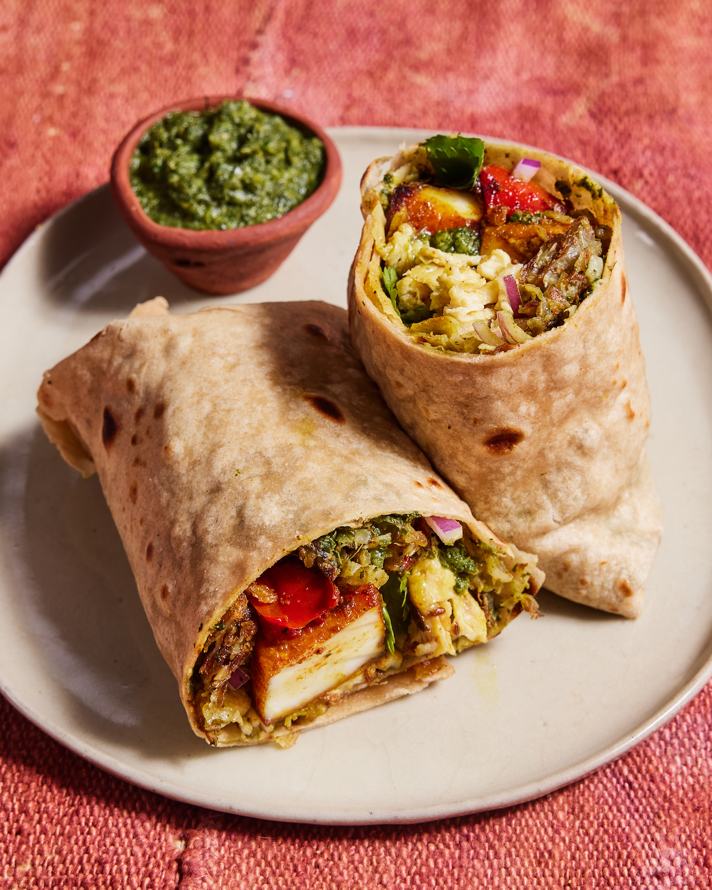 Indian Inspired Breakfast Burrito, Breakfast