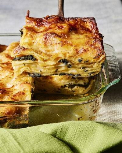 Creamy Butternut & Kale Lasagna