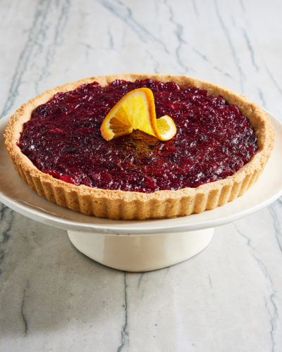 Leftover Cranberry Sauce Tart
